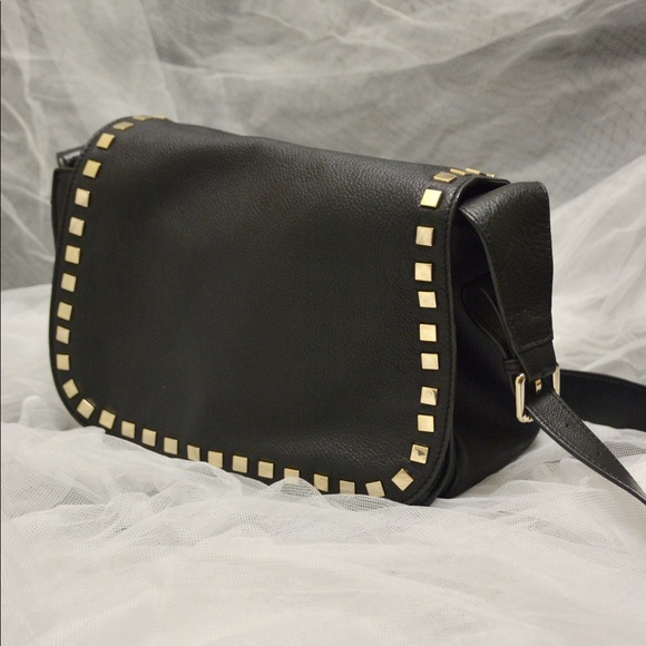 Handbags - Large leather crossbody bag, 3 separate sections